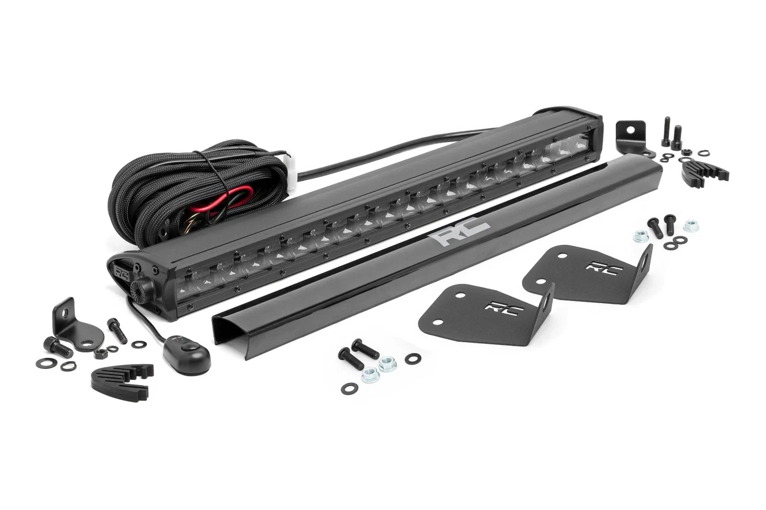 Fits Ford Bronco Sport(21-24) LED Light Bumper Mount 20_ Black Single Row 71036
